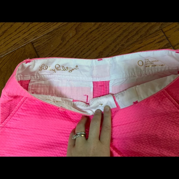 Lilly Pulitzer size 0 Callahan shorts PINK - Picture 3 of 4